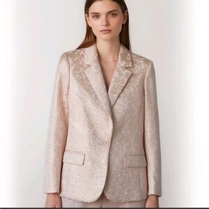 Zara Cream Textured Women's Blazer